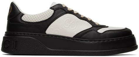 gucci sneakers black and white.